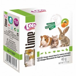 LoLo Pets минеральный камень д/грызунов и кроликов 40г апель